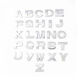 A-Z Alphabet Letters Car Sticker Self Adhesive Auto Badge Emblem 3D Chrome Good - K