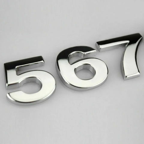A-Z Alphabet Letters Car Sticker Self Adhesive Auto Badge Emblem 3D Chrome Good - K