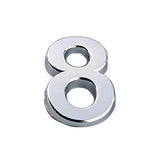 A-Z Alphabet Letters Car Sticker Self Adhesive Auto Badge Emblem 3D Chrome Good - Number 8