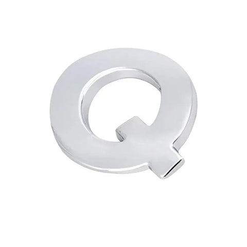 A-Z Alphabet Letters Car Sticker Self Adhesive Auto Badge Emblem 3D Chrome Good - Q