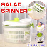 Large Salad Spinner 3L Vegetable Washer Dryer Bowl for Lettuce Spinach Broccoli