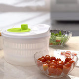 Large Salad Spinner 3L Vegetable Washer Dryer Bowl for Lettuce Spinach Broccoli