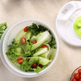 Large Salad Spinner 3L Vegetable Washer Dryer Bowl for Lettuce Spinach Broccoli