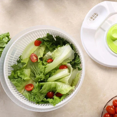 Large Salad Spinner 3L Vegetable Washer Dryer Bowl for Lettuce Spinach Broccoli
