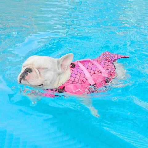 Pet Life Jacket Dog Swim Vest Outdoor Water Gear for Summer Swimming Activities - Pink L