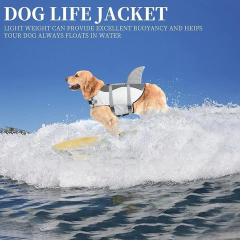Pet Life Jacket Dog Swim Vest Outdoor Water Gear for Summer Swimming Activities - Pink L