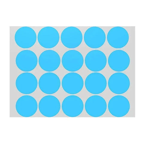 Blue Assorted Sizes Colour Sticker Dots Adhesive Round Labels Circular Spot Scrapbook - 25mm*40 Dots