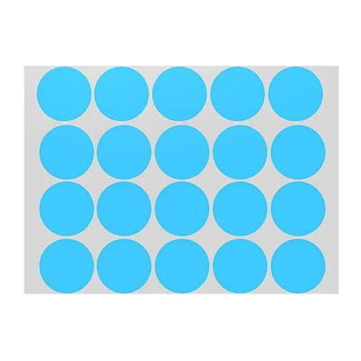 Blue Assorted Sizes Colour Sticker Dots Adhesive Round Labels Circular Spot Scrapbook - 50mm*8 Dots