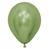 Metallic Latex Balloons 12 Inch Chrome Party Balloons for Birthday Wedding Decoration - Light Green 50PCS