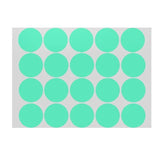 Green Assorted Sizes Colour Sticker Dots Adhesive Round Labels Circular Spot Scrapbook - 50mm*8 Dots