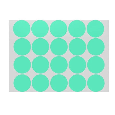 Green Assorted Sizes Colour Sticker Dots Adhesive Round Labels Circular Spot Scrapbook - 50mm*8 Dots