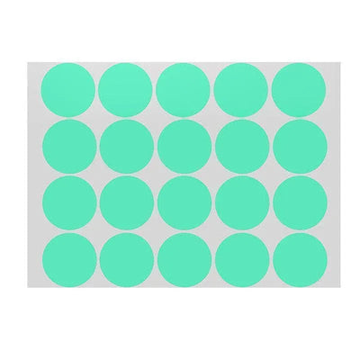 Green Assorted Sizes Colour Sticker Dots Adhesive Round Labels Circular Spot Scrapbook - 8mm*260 Dots