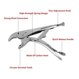 Multi-functional C-type Pliers Strong Manual Grip Round Mouth Clamping Tool - 5inch