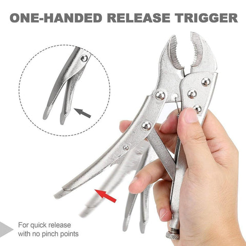 Multi-functional C-type Pliers Strong Manual Grip Round Mouth Clamping Tool - 5inch