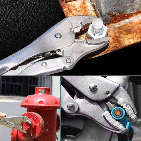 Multi-functional C-type Pliers Strong Manual Grip Round Mouth Clamping Tool - 5inch