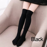 Womens Girls Long Socks Over Knee Thigh High Stockings Hosiery Tights Pantyhose - White