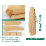 Natural Loofah Sponge Kitchen Scrubber for Dishwashing Pot Cleaning 5 Pack