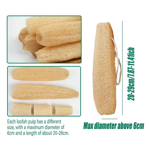 Natural Loofah Sponge Kitchen Scrubber for Dishwashing Pot Cleaning 5 Pack