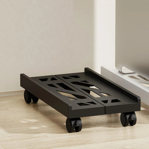 Plastic Computer Case Bracket Retractable Mobile Host Shelf for Under Desk Use
