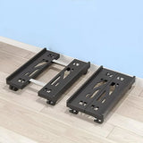 Plastic Computer Case Bracket Retractable Mobile Host Shelf for Under Desk Use