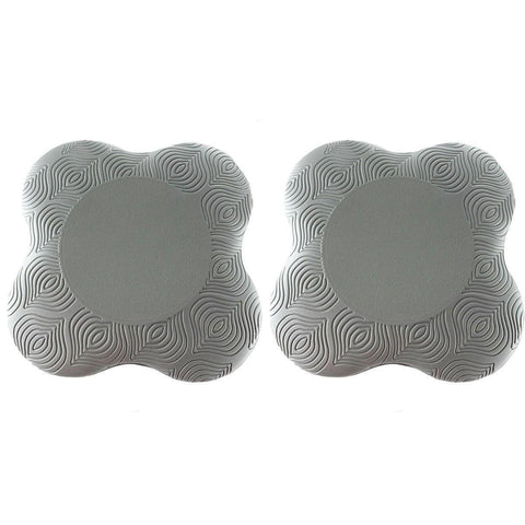 2pcs Thick Yoga Kneeling Mat Knee Cushion for Elbow Support Gym Workout Pad - Grey