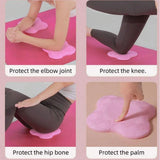 2pcs Thick Yoga Kneeling Mat Knee Cushion for Elbow Support Gym Workout Pad - Grey