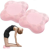 2pcs Thick Yoga Kneeling Mat Knee Cushion for Elbow Support Gym Workout Pad - Grey
