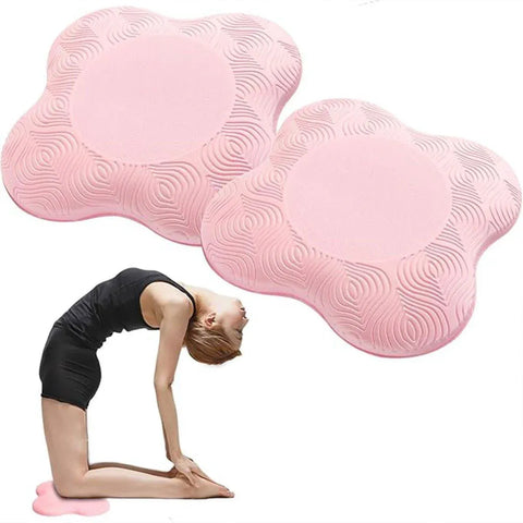 2pcs Thick Yoga Kneeling Mat Knee Cushion for Elbow Support Gym Workout Pad - Grey