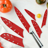Plastic Knife Sheath Edge Guard Cover Scabbard Slicing Blade Red Protector Chef - Meat Scabbard-8in