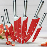 Plastic Knife Sheath Edge Guard Cover Scabbard Slicing Blade Red Protector Chef - Meat Scabbard-8in