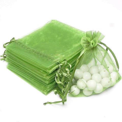 50/100PCS Garden Fruit Protection Net Bags Insect Proof Drawstring Mesh Organza - 50Pcs 20x30cm