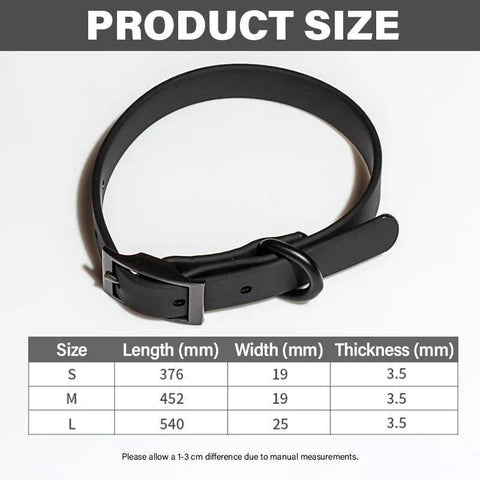 PVC Dog Collar Working Dog Kennels Waterproof Soft Adjustable for Pets M Size - Apricot