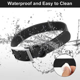 PVC Dog Collar Working Dog Kennels Waterproof Soft Adjustable for Pets M Size - Apricot