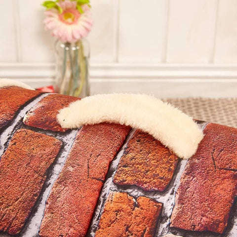 XL Size Pet House Kennel Soft Igloo Beds Cave Cat Puppy Bed Warm Cushion Fold - Brown Dots