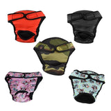 Washable Female Pet Dog Cat Nappy Diaper Physiological Pants Panties Underwear Red - XS