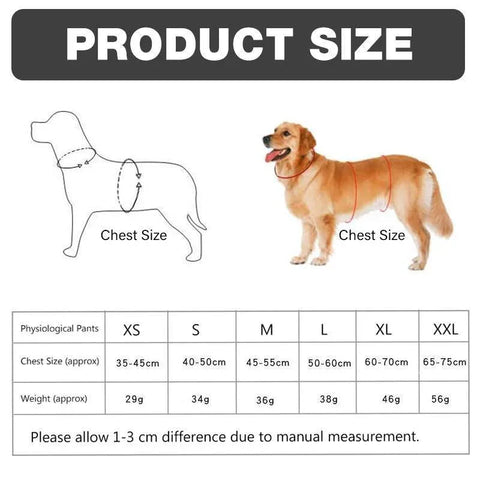 Washable Female Pet Dog Cat Nappy Diaper Physiological Pants Panties Underwear Red - XS