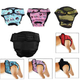 Washable Female Pet Dog Cat Nappy Diaper Physiological Pants Panties Underwear Red - XS