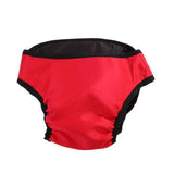 Washable Female Pet Dog Cat Nappy Diaper Physiological Pants Panties Underwear Red - XS