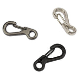 10X Mini Alloy Carabiner Keychain Durable Snap Spring Clip Hook - Silver