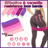 Exercise Resistance Bands Loop Power Strength Training Fitness Yoga Pilates Gym - Purple (600*50*1.1MM)