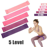 Exercise Resistance Bands Loop Power Strength Training Fitness Yoga Pilates Gym - Rose Red (600*50*0.9MM)