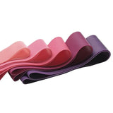 Exercise Resistance Bands Loop Power Strength Training Fitness Yoga Pilates Gym - Rose Red (600*50*0.9MM)