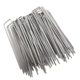 100pcs U Shape Ground Stakes Gardening Spikes Landscape Anchor Pins