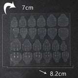 24-2400PCS Double Sided Adhesive Press On Nail Stickers Clear Tape Glue Tabs - 1PC (24xNail Stickers)