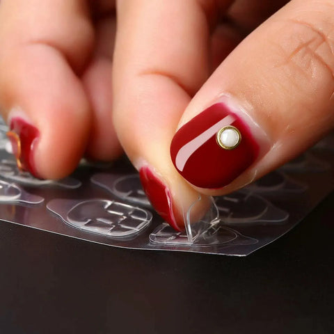 24-2400PCS Double Sided Adhesive Press On Nail Stickers Clear Tape Glue Tabs - 1PC (24xNail Stickers)