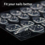 24-2400PCS Double Sided Adhesive Press On Nail Stickers Clear Tape Glue Tabs - 1PC (24xNail Stickers)