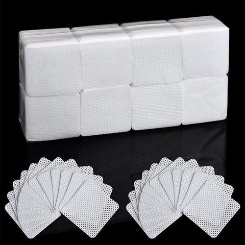 1000PCS Lint Free Cotton Nail Wipes Pads for Manicure Gel Polish Removal - 200PCS