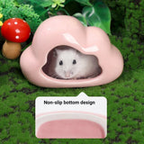 Ceramic Hamster Nest Shelter Landscaping Supplies Small Animal Hideout House - Cloud