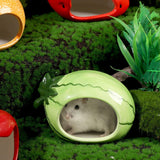 Ceramic Hamster Nest Shelter Landscaping Supplies Small Animal Hideout House - Cloud