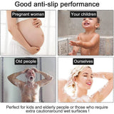 Anti Slip Bathroom Mat Non Slip Shower Floor Mat Quick Dry Soft Comfortable Rug - Beige-40x60cm